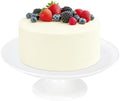 Bone China Cake Stand Chic, 12 inch Ceramic Round Cake Stand for Cupcake, Cake Plate Pedestal for Dessert Table
