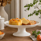 Bone China Cake Stand Chic, 12 inch Ceramic Round Cake Stand for Cupcake, Cake Plate Pedestal for Dessert Table, alternate