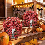 Bougainvillea Artificial Flowers for Outdoors Fake Plants Fall Autumn Decor, 2 pcs Faux Long Trailing Vines UV, alternate
