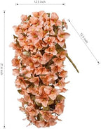 Bougainvillea Artificial Flowers Plants for Outdoors Outside Fall Autumn Decoration, 2 pcs Faux Silk Long, alternate view 6