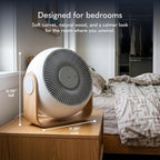 Breez 2 Smart Sleep and Cooling Fan for Bedroom & White Noise Machine in White Finish, alternate view 4