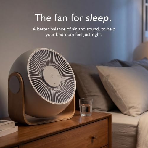Breez 2 Smart Sleep and Cooling Fan for Bedroom & White Noise Machine in White Finish, alternate view 7