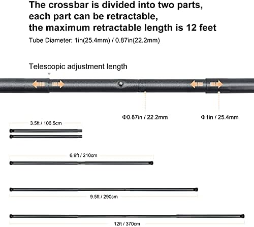 Britek#4214A Photo Studio Cross Bar for Background Support 4214A, alternate view 2