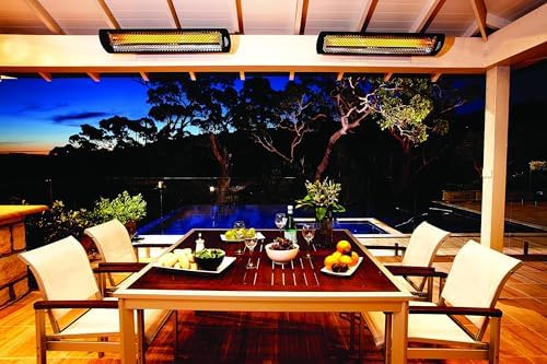 Bromic Tungsten Smart Heat 2000W Electric Patio Heater - Single Element Infrared, 220V-240V, Black Finish, alternate view 4