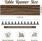 Brown 10FT Cheesecloth Table Runner Boho Gauze Fabric Table Runner Rustic Sheer Runner for Wedding Bridal Baby, alternate