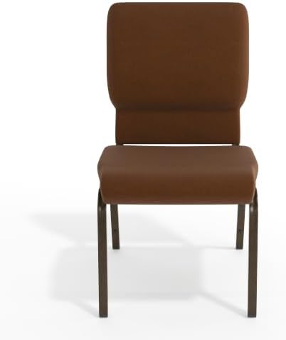 Brown 18.5" W Stacking Church Chair, 4-Pack, alternate view 5