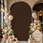 Brown Arch Backdrop Cover 6.6FT, Brown Arch Covers Stretchy Backdrop in 6.6FT in Brown, alternate view 7