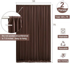 Brown Backdrop Curtain for Parties Wedding Wrinkle Free Brown Photo Curtains Backdrop Drapes Fabric Decoration, alternate
