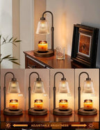 Brown Candle Warmer Lamp with Timer, Dimmable Candle Warmer for Jar Candles, Height Adjustable Wax Melts Warmer, alternate