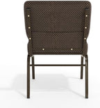 Brown Dot 21" W Stacking Church Chair, 4-Pack, alternate view 7