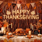 Brown Tinsel Backdrop, 8 Pack 3.3 x 6.6 ft Foil Fringe Curtains in 3.3 x 6.6 ft, alternate view 6