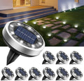 btfarm 10 Pack Solar Lights Outdoor Waterproof, 8 LED Solar Ground Lights