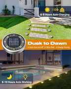 btfarm 30 Pack Solar Lights Outdoor Waterproof, 8 LED Solar Ground Lights, alternate view 2