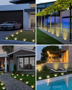 btfarm 30 Pack Solar Lights Outdoor Waterproof, 8 LED Solar Ground Lights, alternate view 5