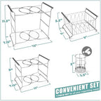 Buffet Caddy, 7-Piece 3-Tier Set, Stackable Design, alternate view 3