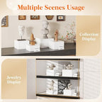 Buffet Risers, 4 Pcs Plastic Dessert Table Display Set, White in 6" x 7" x 7.8'' in White, alternate view 6