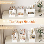 Buffet Risers, 6 Pcs Plastic Dessert Table Display Set, White in 6" x 7" x 7.8'' in White, alternate view 4