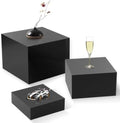 Buffet Risers, Food Display Risers for Party, Black Food Risers for Buffet Dessert Table, Risers for Display