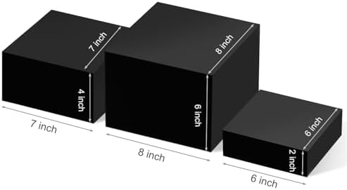 Buffet Risers, Food Display Risers for Party, Black Food Risers for Buffet Dessert Table, Risers for Display, alternate view