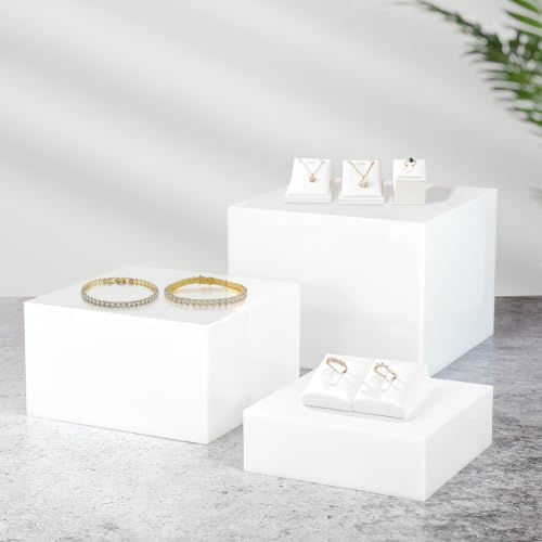 Buffet Risers, Food Display Risers for Party, White Food Risers for Buffet Dessert Table, Risers for Display, alternate view