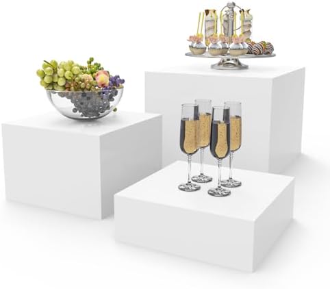 Buffet Risers, Food Risers for Buffet Table, Display Stand Shelf for Catering Dessert Collectibles Jewelry