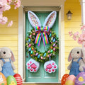 Bunny Ears Easter Door Cover 35x71 Inches Polyester in 35x71 Inches
