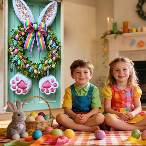 Bunny Ears Easter Door Cover 35x71 Inches Polyester in 35x71 Inches, alternate view 5