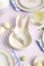 Bunny Hop Stoneware Bunny Easter Serving Platter in 1 Count in Multicolor, alternate view 2