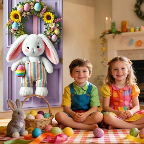 Bunny Sunflower Door Cover Polyester 70.87x35 In, alternate view 5