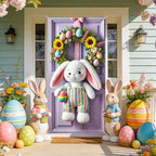 Bunny Sunflower Door Cover Polyester 70.87x35 In, alternate view 6