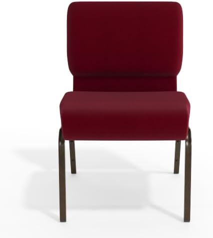 Burgundy 21" W Stacking Church Chair, 4-Pack, alternate view 5