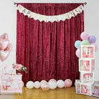 Burgundy Sequin Backdrop Curtain 10FTx10FT Glitter Burgundy Background Drapes Sparkle Photography Backdrop for, alternate