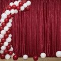 Burgundy Sequin Backdrop Curtain 4FTx8FT Glitter Burgundy Background Drapes Sparkle Photography Backdrop for