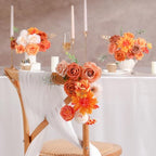 Burnt Orange Artificial Flower Combo Box Set for Wedding Bouquet Home Decor in Burnt Orange, alternate view 7