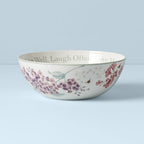 Butterfly Meadow "Live Well, Laugh Often, Love Much" Serving Bowl, White, alternate view 2