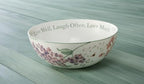 Butterfly Meadow "Live Well, Laugh Often, Love Much" Serving Bowl, White, alternate view 5