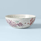 Butterfly Meadow "Live Well, Laugh Often, Love Much" Serving Bowl, White, alternate view 6