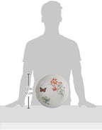 Butterfly Meadow Low Serve Bowl, White, alternate view 2