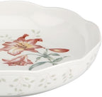 Butterfly Meadow Low Serve Bowl, White, alternate view 3