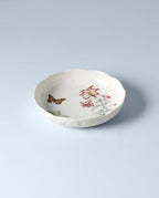 Butterfly Meadow Low Serve Bowl, White, alternate view 4