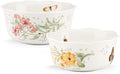 Butterfly Meadow Nesting Bowls, Set of 2 in White