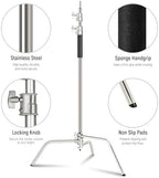 C Stand with Boom Arm Pro 100% Stainless Steel, Max 10.8ft/330cm, alternate view 6