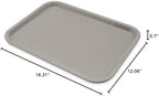 Café Cafeteria Tray, Fast Food Tray for Restaurant or Commercial Use, 12" x 16", 24 Count, Gray in Gray, alternate view 3