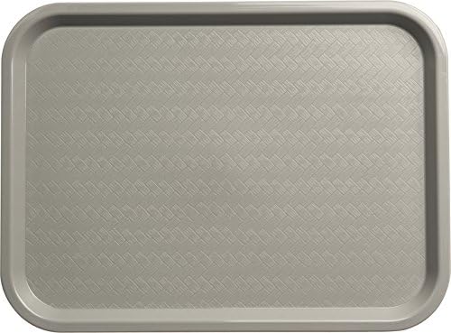 Café Cafeteria Tray, Fast Food Tray for Restaurant or Commercial Use, 12" x 16", 24 Count, Gray in Gray, alternate view 5