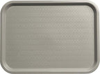 Café Cafeteria Tray, Fast Food Tray for Restaurant or Commercial Use, 12" x 16", 24 Count, Gray in Gray, alternate view 5