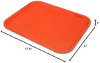 Cafe Fast Food Cafeteria Tray with Patterned Surface for Cafeterias, Fast Food, And Dining Room, Plastic, 17.87, alternate