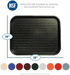Cafe Fast Food Cafeteria Tray with Patterned Surface for Cafeterias, Fast Food, And Dining Room, Plastic, 17.87, alternate