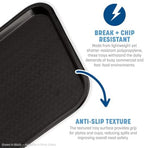 Cafe Plastic Fast Food Tray, 14" x 18", Chocolate in Chocolate, alternate view 5