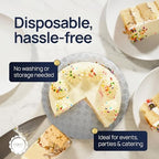 Cake Board, Silver Foil Round Cake Circles with Gorgeous Design, Sturdy & Durable 1/2” Thick Cake Drums, Round, alternate