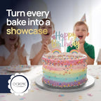 Cake Board, Silver Foil Round Cake Circles with Gorgeous Design, Sturdy & Durable 1/2” Thick Cake Drums, Round, alternate